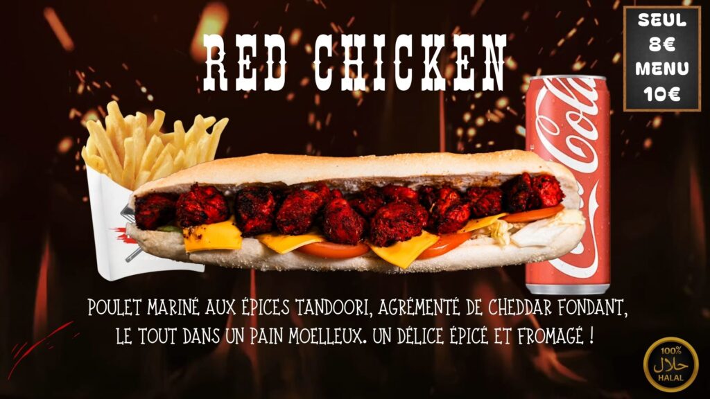 sandwich poulet marines sur Toulon grillade au feu de bois toulon mayol. bbq toulon